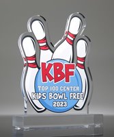 Picture of Full Color Bowling Acrylic Award