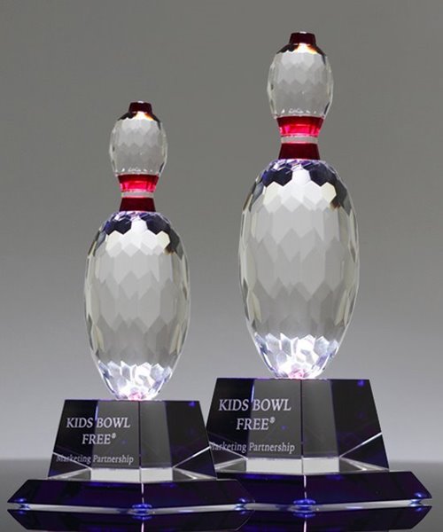 Picture of Crystal Bowling Pin Trophy