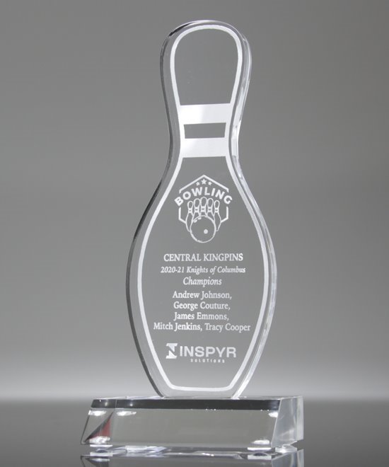 Acrylic Bowling Pin Trophy