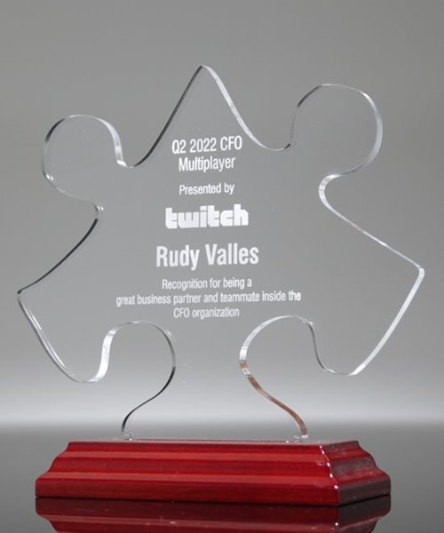 Picture of Acrylic Puzzle Piece Pop-In Award
