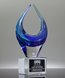 Picture of Sapphire Serenity Art Glass Award