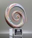 Picture of Spiral Cascade Art Glass Award - Clear Base