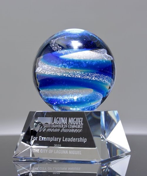 Picture of Ocean Globe Crystal Award