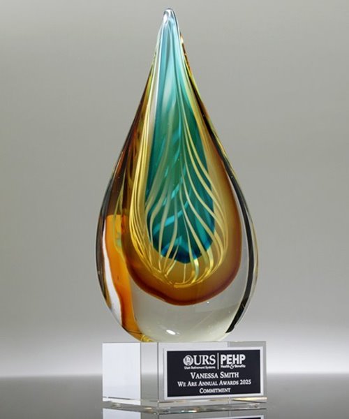 Picture of Mosaic Flame Art Glass Award