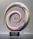 Picture of Spiral Cascade Art Glass Award - Clear Base