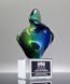 Picture of Symphony Twist Art Glass Award - Clear Base