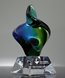 Picture of Aqua Verde Twist Art Glass Award