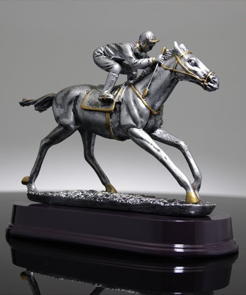 Picture of Horse Racing Trophy - Silverstone Resin