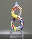 Picture of Infinity Art Glass Trophy