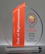 Picture of Acrylic Ellipse Award - Orange Theme