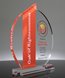 Picture of Acrylic Ellipse Award - Orange Theme