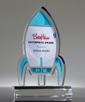 Picture of Retro Rocket Trophy on Base