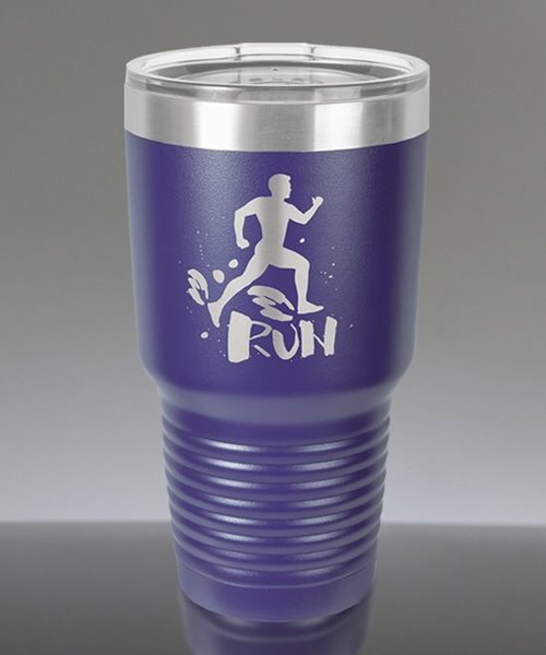 Laser Engraved Polar Camel 30 oz. Purple Insulated Tumbler