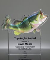 Picture of Bass Fishing Acrylic Award