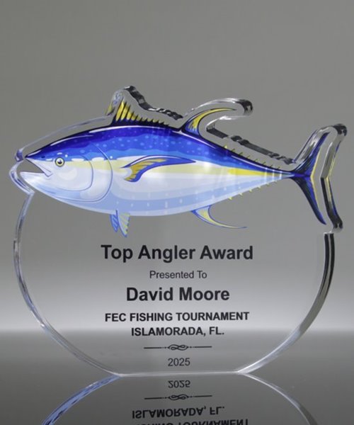 Picture of Blue Fin Tuna Fishing Acrylic Trophy