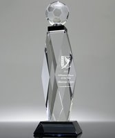 Picture of Champions Obelisk Crystal Soccer Trophy