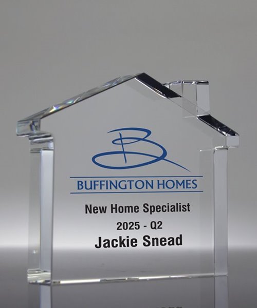 Picture of Crystal House Paperweight Award