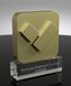 Picture of Momenta Custom Block Award - Gold Metal