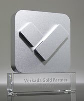 Picture of Momenta Custom Block Award - Silver Metal