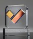 Picture of Momenta Custom Block Award - Holographic Crystal