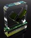 Picture of Momenta Custom Block Award - Holographic Crystal