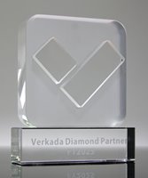 Picture of Momenta Custom Block Award - Etched Crystal