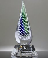 Picture of Aurora Flame Art Glass Award