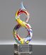 Picture of Infinity Art Glass Trophy