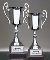 Picture of Silver Cup on Cherry Base