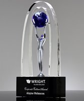 Picture of Allegory World Globe Crystal Award