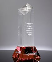 Picture of Diamond Tower Red Crystal Award