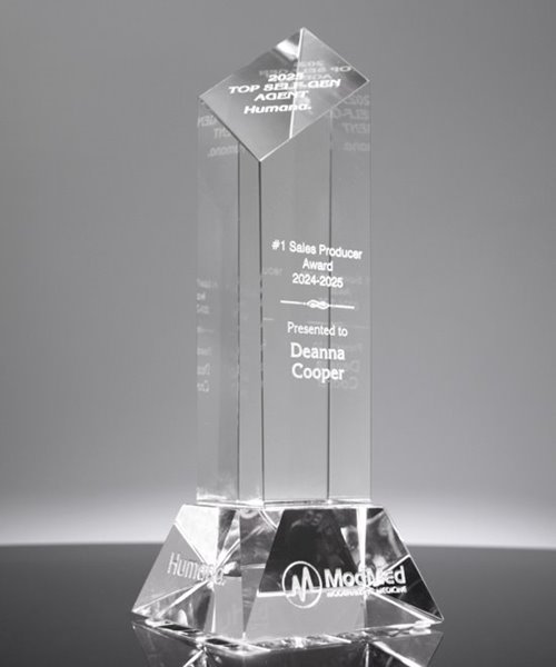 Picture of Diamond Tower Clear Crystal Award
