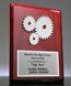 Picture of Silver Gears Award Plaque - Piano Rosewood