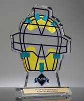 Picture of Cricket Spirit Acrylic Trophy
