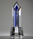 Picture of Crystal Pinnacle Award Blue Tower