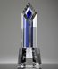 Picture of Crystal Pinnacle Award Blue Tower