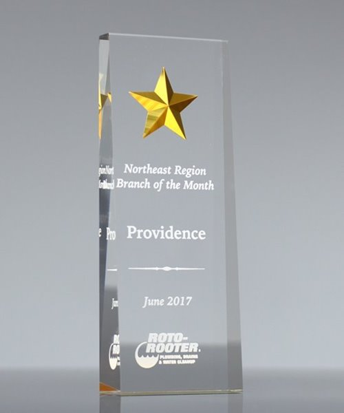 Picture of Gold Star Acrylic Award