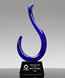 Picture of Spark Blue Art Glass Award