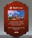 Picture of Scalloped Edge Rosewood Plaque - Full Color Imprint