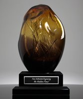Picture of Mocha Jazz Art Glass Sculpture