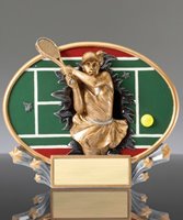 Picture of 3D Xplosion Tennis Resin Trophy - Female