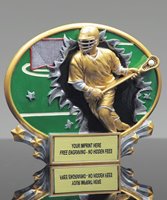 Picture of 3D Xplosion Lacrosse Resin Trophy - Male