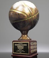 Picture of Basketball Bronzestone Hall of Fame Trophy