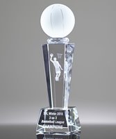 Picture of Basketball 3-D Crystal Trophy