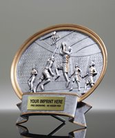 Picture of Ladies Basketball Plaque Oval - Small