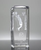Picture of Collegiate Series Basketball 3D Crystal Trophy