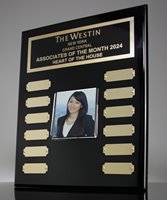 Picture of Employee of the Month Photo Plaque - Black Piano