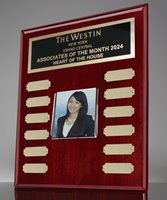Picture of Employee of the Month Photo Plaque - Rosewood Piano