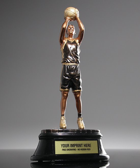 Power Jump Shot Basketball Trophy | 90405GS, 90605GS, 90505GS | Edco Awards