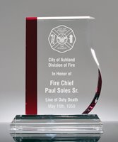 Picture of Firefighter Tradition Crystal Award